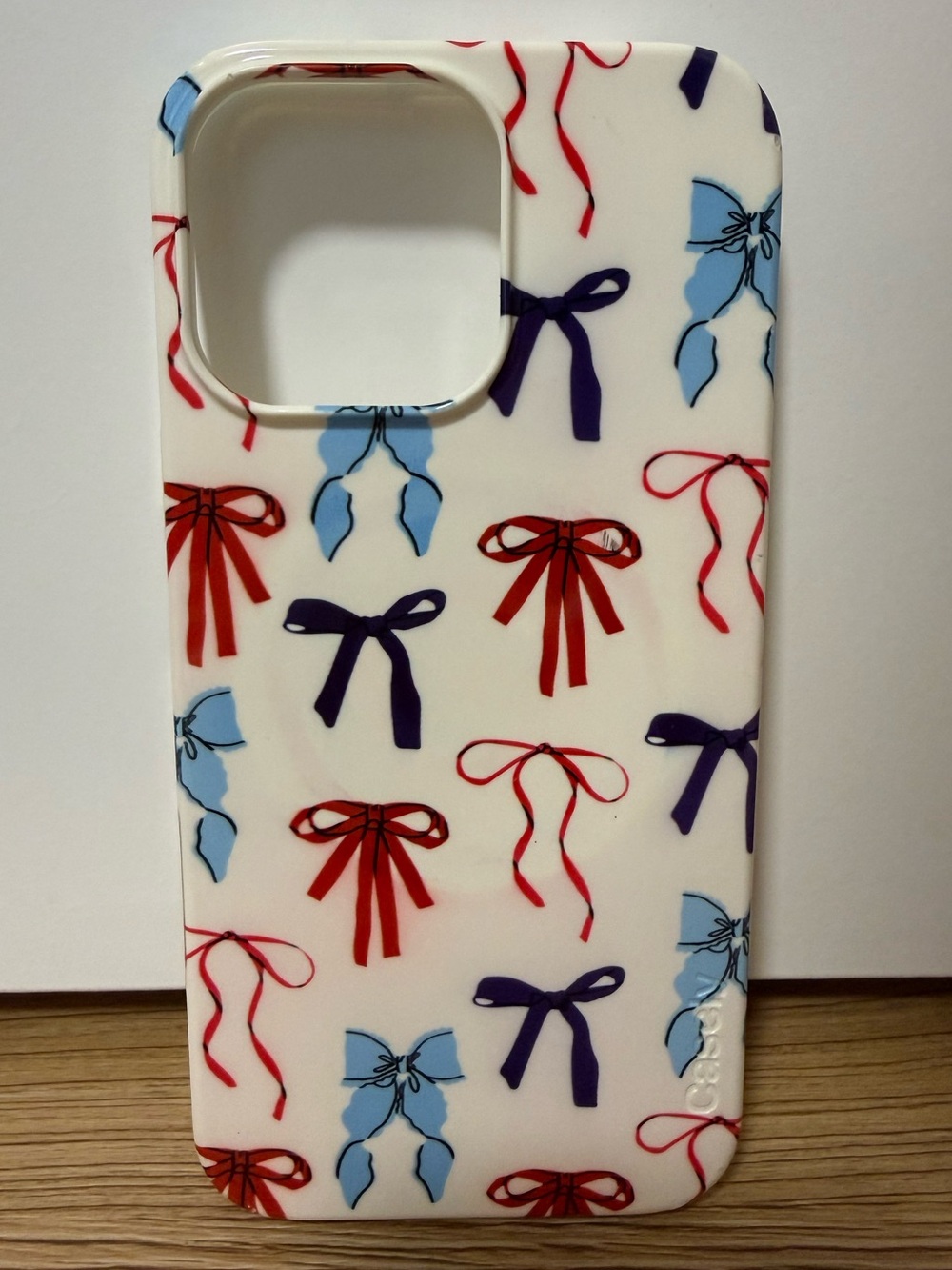 Casely Red, White & Blue Bow Pattern Phone Case